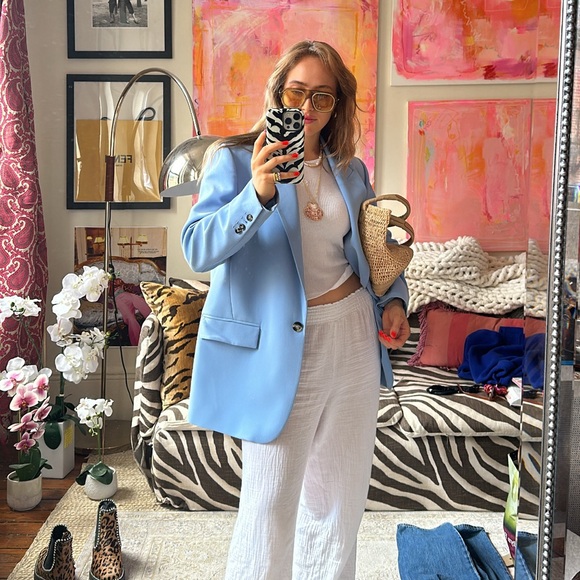 Zara blue blazer - Picture 1 of 5